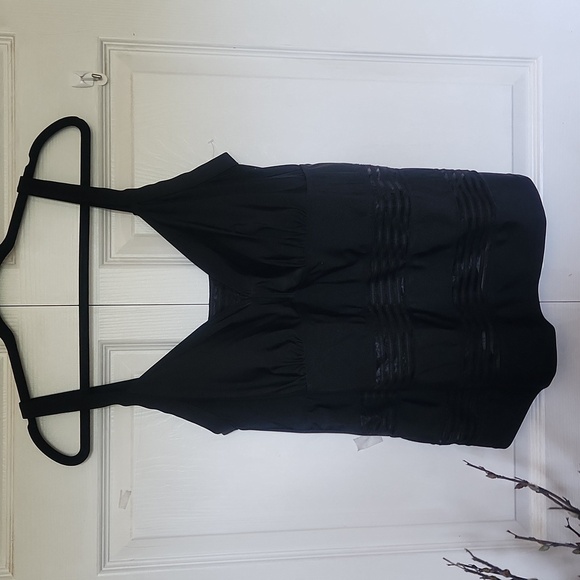 Voglo Other - Voglo Women's  Plus Size Tankini Bathing Suit Top - Black - Size X (14)